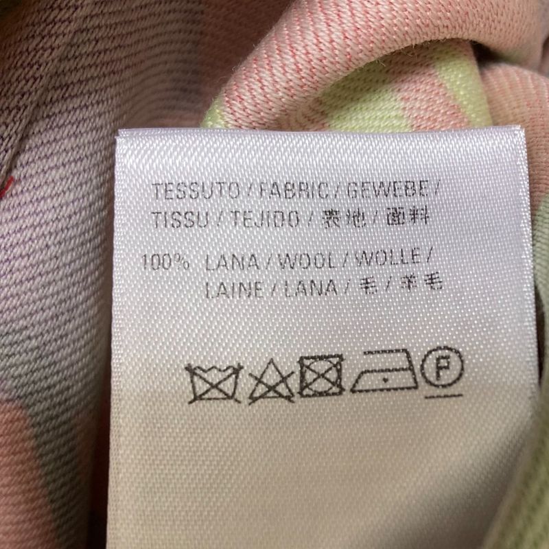 Balenciaga Graphic Print Wool Pants Size 34 Multicolor Women's Preowned Used