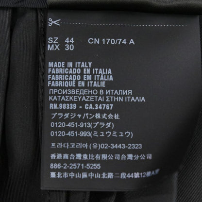 Prada Nylon Pleated Wrap Skirt Size 44 Black Women's Preowned Used