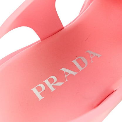 Prada Monolith Triangle Logo Plate Platform Rubber Sandals 1x853m Size 38 About