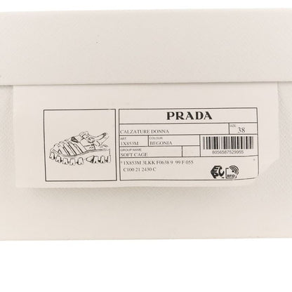 Prada Monolith Triangle Logo Plate Platform Rubber Sandals 1x853m Size 38 About