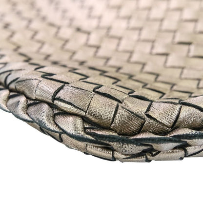 Good Bottega Veneta Intrecciato Leather Hobo One Shoulder Bag 115653 Metallic