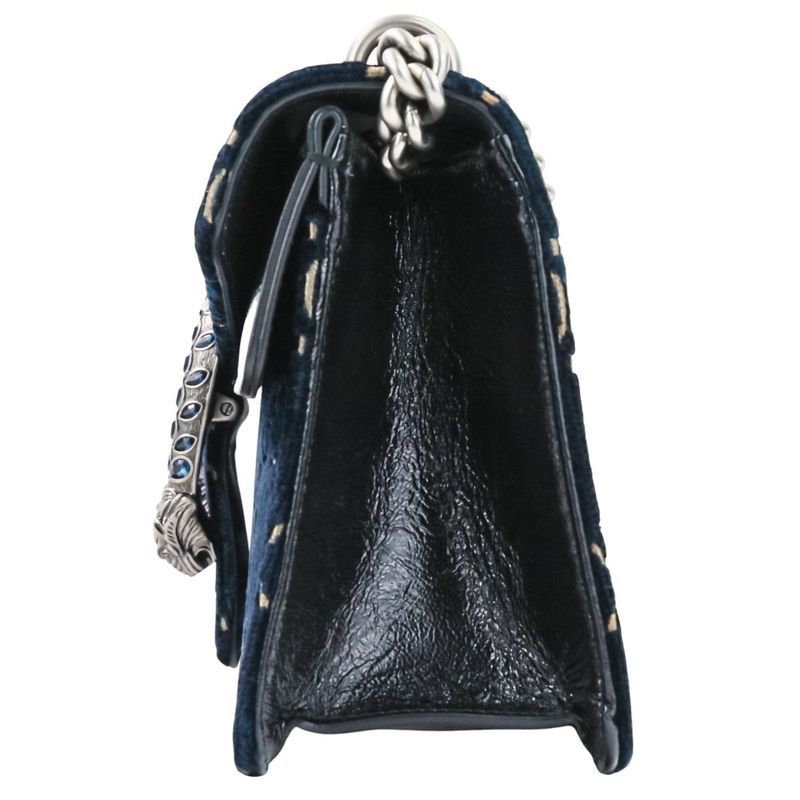 Gucci GG Velvet Dionysus Chain Shoulder Bag 499623 Navy Ladies Used