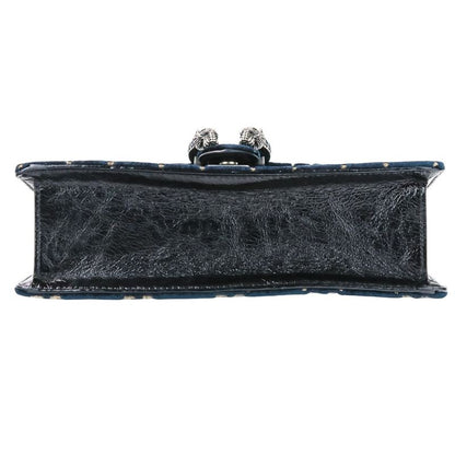 Gucci GG Velvet Dionysus Chain Shoulder Bag 499623 Navy Ladies Used