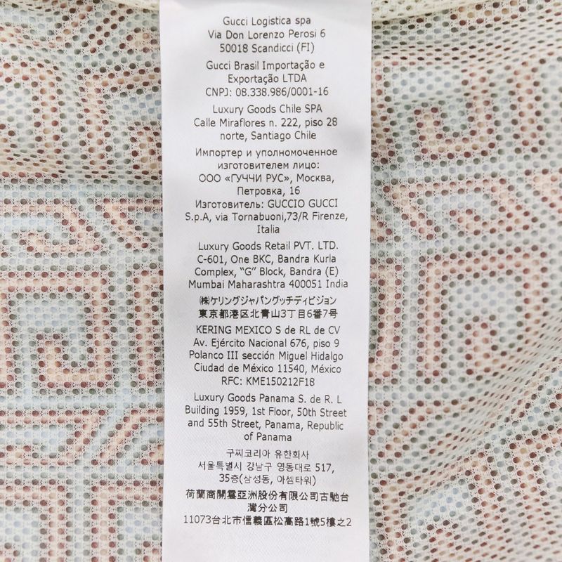 Gucci Zakco Lovelight Square G Nylon Blouson Jacket 703383 Size 40 Light Blue