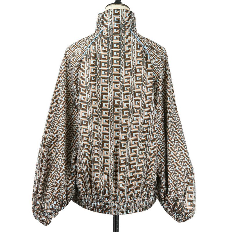 Gucci Zakco Lovelight Square G Nylon Blouson Jacket 703383 Size 40 Light Blue