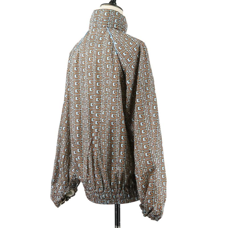 Gucci Zakco Lovelight Square G Nylon Blouson Jacket 703383 Size 40 Light Blue