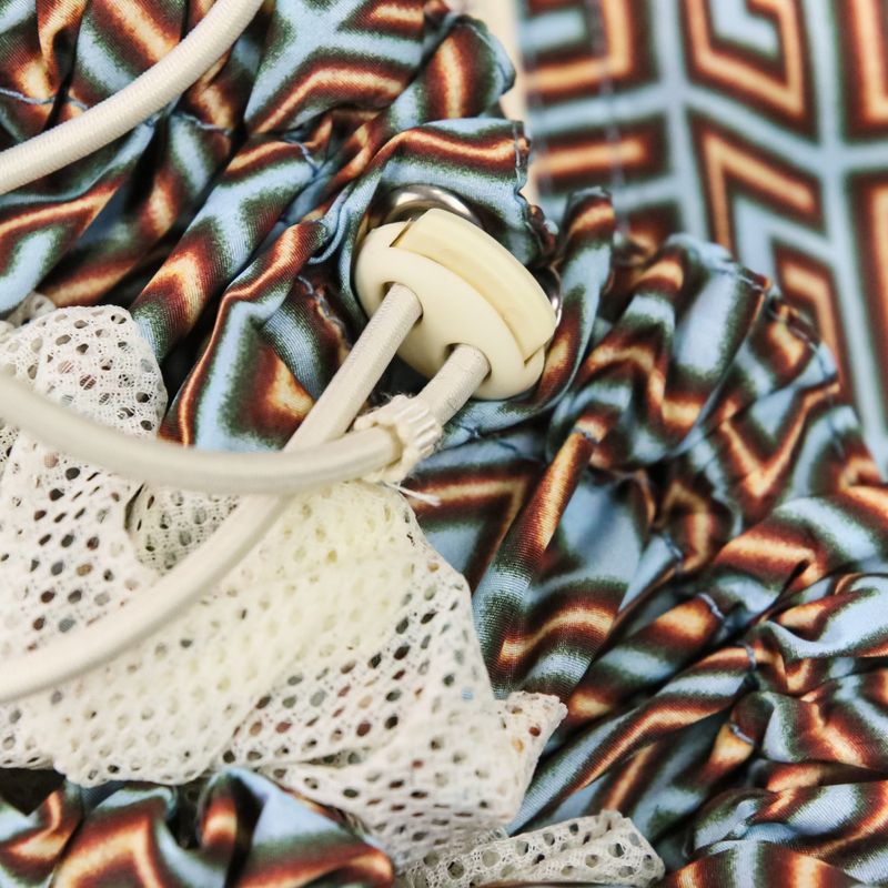 Gucci Zakco Lovelight Square G Nylon Blouson Jacket 703383 Size 40 Light Blue