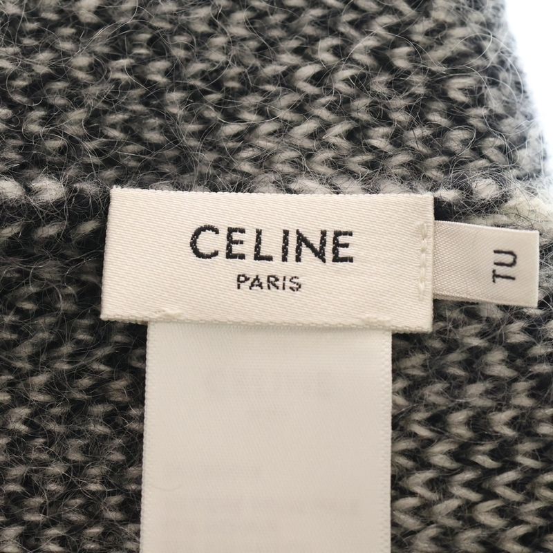 Celine 22aw Boy Doll Boy Doll Mohair Knit Hat Black 2ac38901s