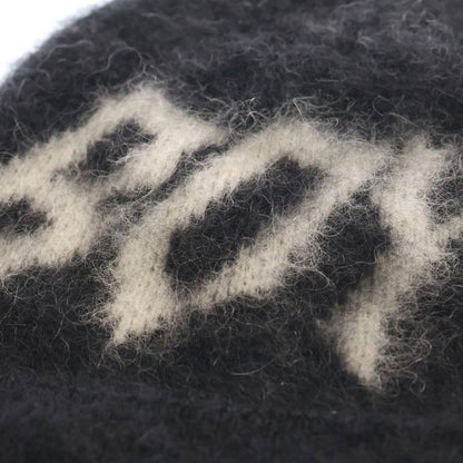 Celine 22aw Boy Doll Boy Doll Mohair Knit Hat Black 2ac38901s