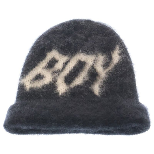 Celine 22aw Boy Doll Boy Doll Mohair Knit Hat Black 2ac38901s
