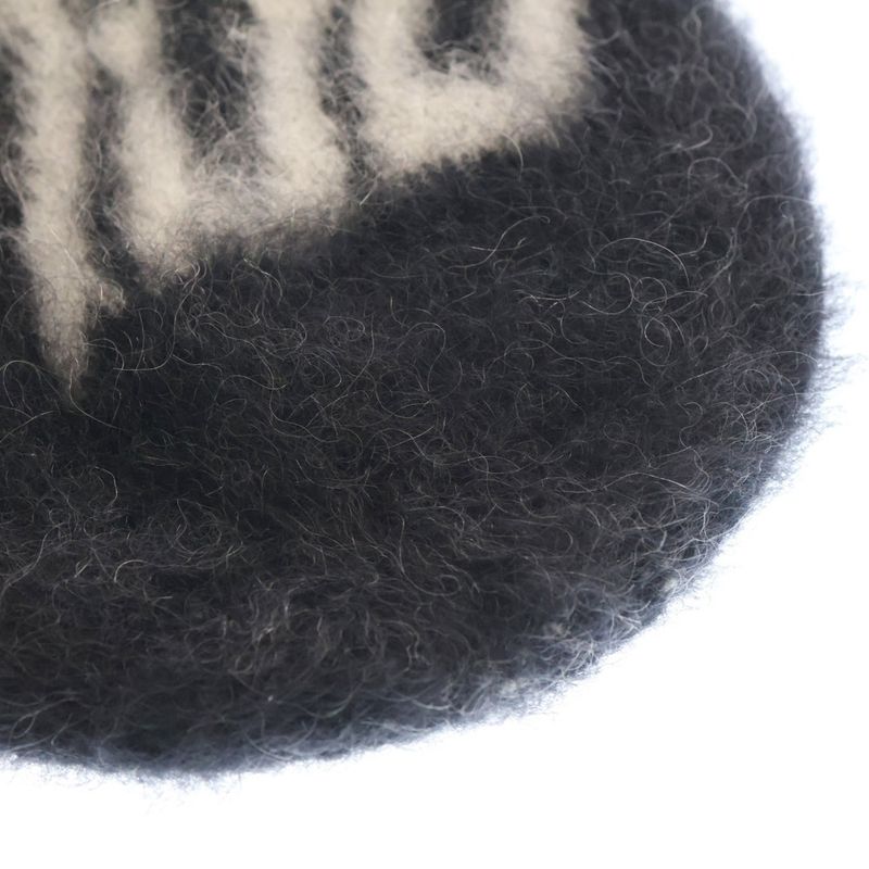 Celine 22aw Boy Doll Boy Doll Mohair Knit Hat Black 2ac38901s
