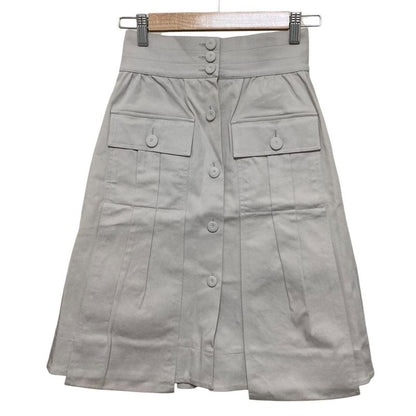 Fendi Front Button Skirt 38 Ivory Ladies Preowned Used