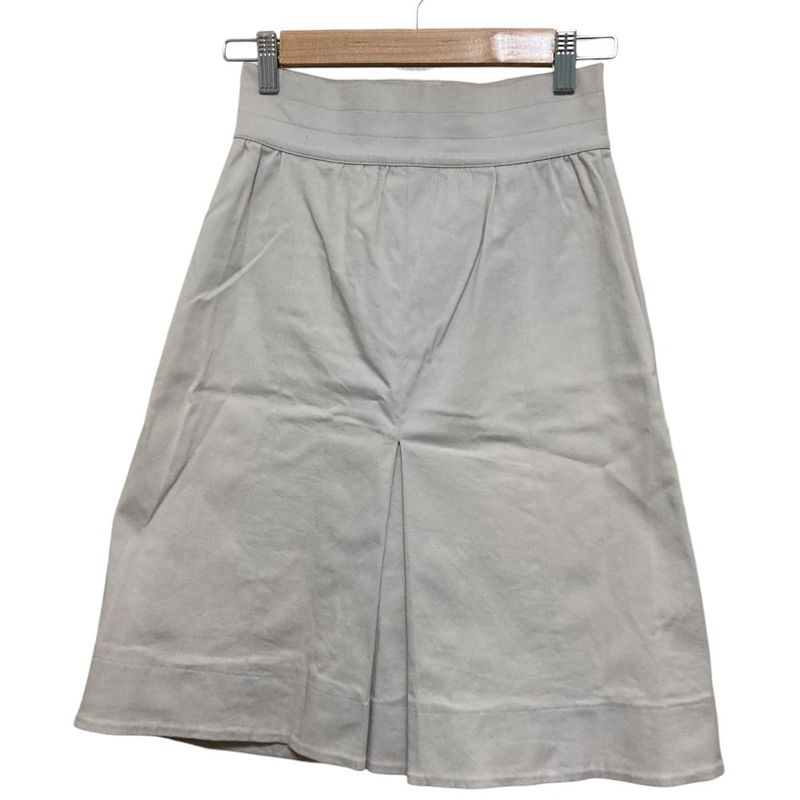 Fendi Front Button Skirt 38 Ivory Ladies Preowned Used