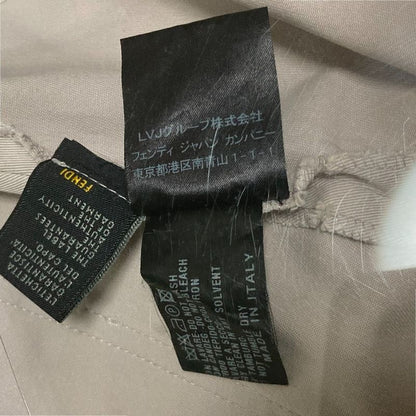 Fendi Front Button Skirt 38 Ivory Ladies Preowned Used