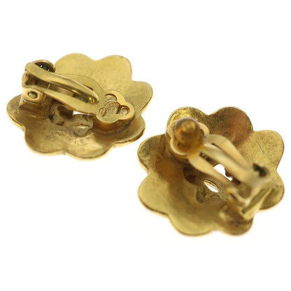 Chanel Coco Mark Design Earrings GP Gold