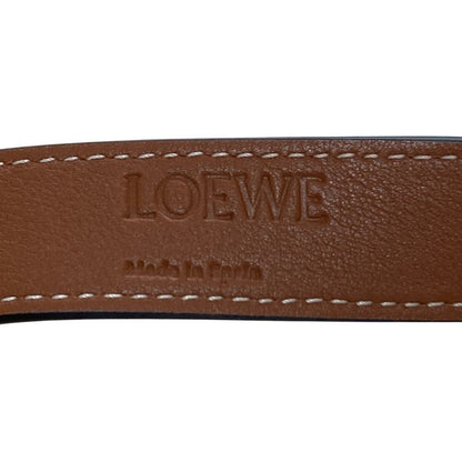 Loewe Anagram Leather Patch Handbag Basket Bag Small 327.02s93 Brown Ladies Used