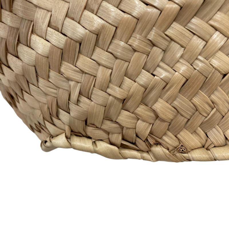 Loewe Anagram Leather Patch Handbag Basket Bag Small 327.02s93 Brown Ladies Used