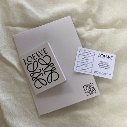 Loewe Anagram Leather Patch Handbag Basket Bag Small 327.02s93 Brown Ladies Used