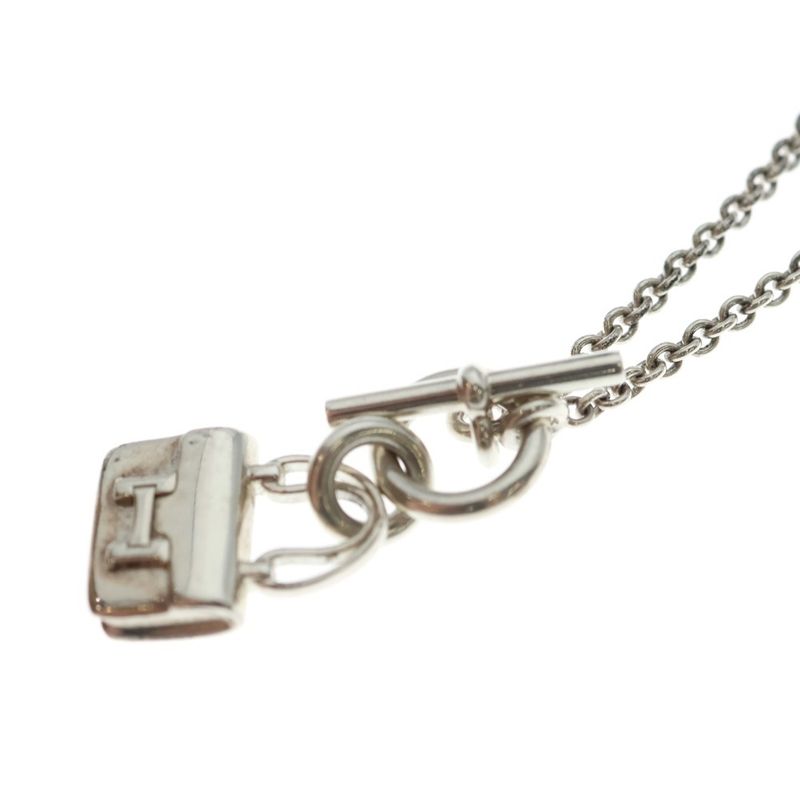 Hermes Amulet Constance Necklace Ag925 Sv Silver Pendant