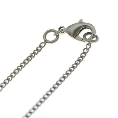 Chanel Coco Mark Necklace Black and Silver Pendant B12a