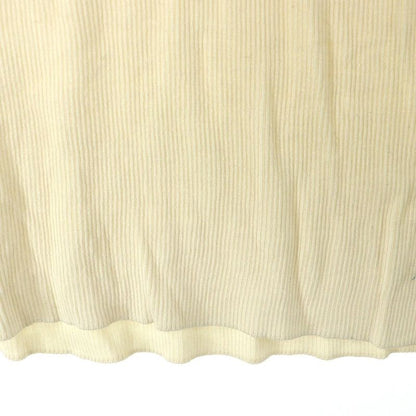 Prada Logo Silk Crew Neck Short Sleeve Knit Sweater Women's Ivory P24t1f S222