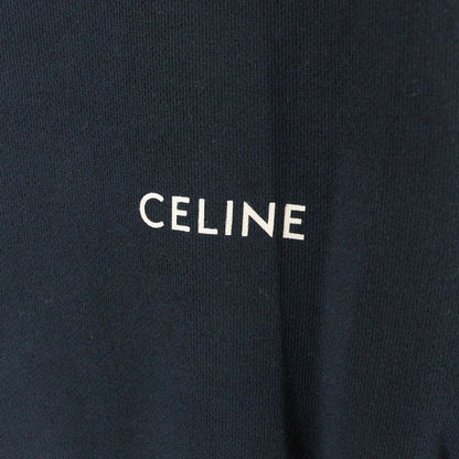 Celine Logo Print Pullover Hoodie 2y958670q Black
