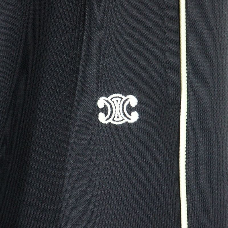 Celine 21aw Double Face Sideline Pants Track Pants 2z099121o Black