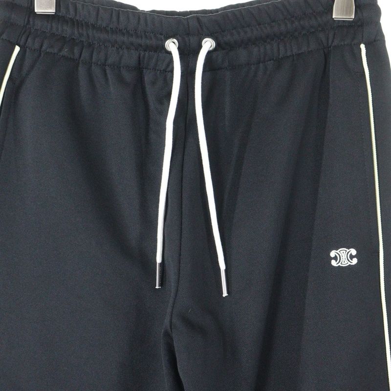 Celine 21aw Double Face Sideline Pants Track Pants 2z099121o Black