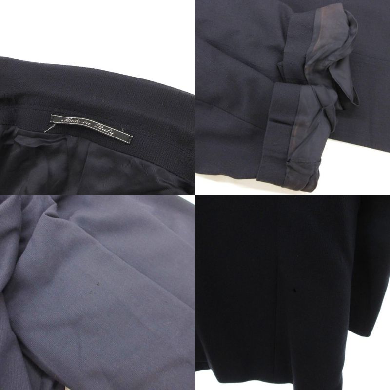 Fendi Uomo Vintage Suit Setup Double Jacket Pants Wool 50 Dark Navy Uo Mnk2
