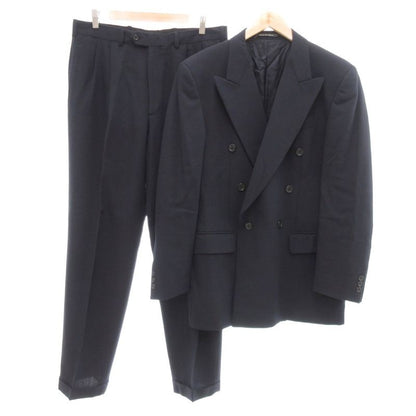 Fendi Uomo Vintage Suit Setup Double Jacket Pants Wool 50 Dark Navy Uo Mnk2