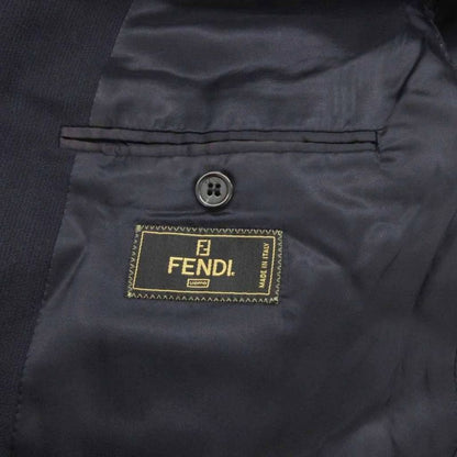 Fendi Uomo Vintage Suit Setup Double Jacket Pants Wool 50 Dark Navy Uo Mnk2