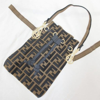 Fendi Kids Zucca Pattern Shoulder Bag Print T-Shirt Cut and Sleeve Short Sleeve