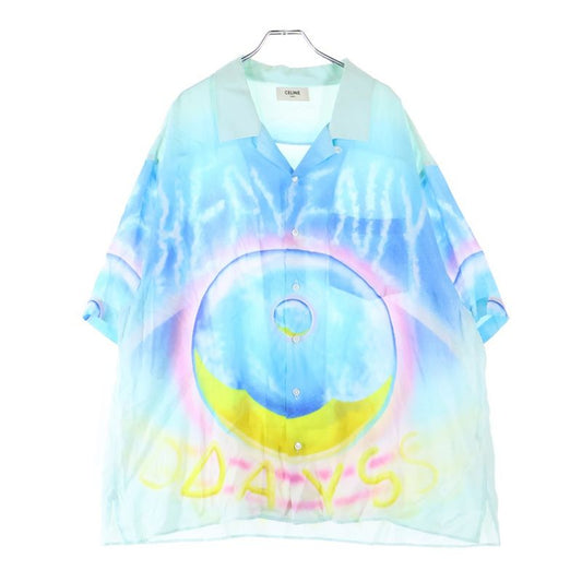 Celine 22ss × Marcelo Lanvin Marcelo Lanvin All-Over Rayon Open Collar Short-Sle