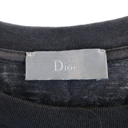Dior Homme 18ss Rose Photographic Logo Print Crew Neck Short Sleeve T-Shirt Cut