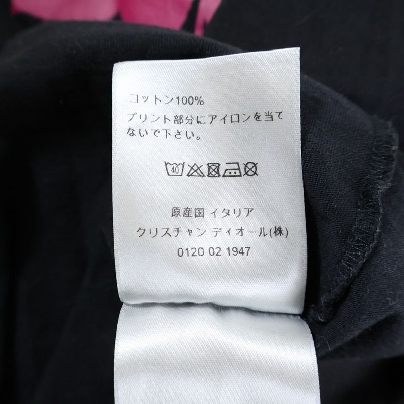 Dior Homme 18ss Rose Photographic Logo Print Crew Neck Short Sleeve T-Shirt Cut