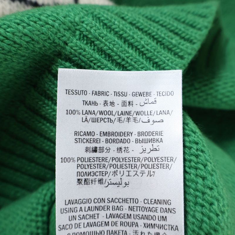 Gucci 18ss Bucks Bunny Crew Neck Knit Sweater Green 519445 X9s82