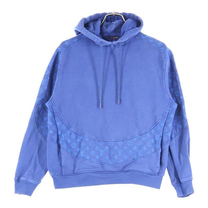 Louis Vuitton 22aw Monogram Circle Cut Pullover Sweatshirt Hoodie Navy Rm222q