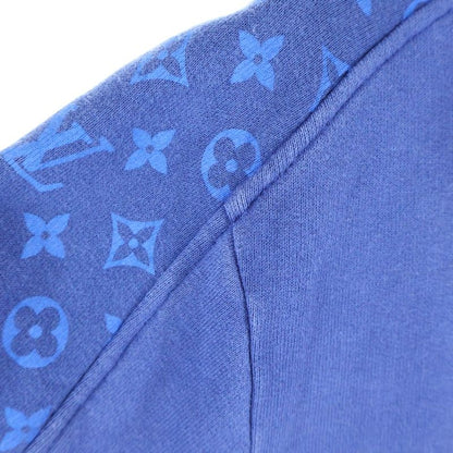 Louis Vuitton 22aw Monogram Circle Cut Pullover Sweatshirt Hoodie Navy Rm222q