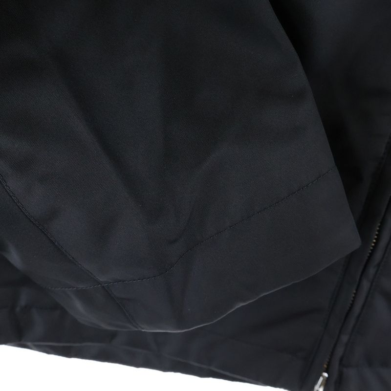 Gucci Nylon Twill Jacket with Logo Embroidery Black 804964 Zaq7f