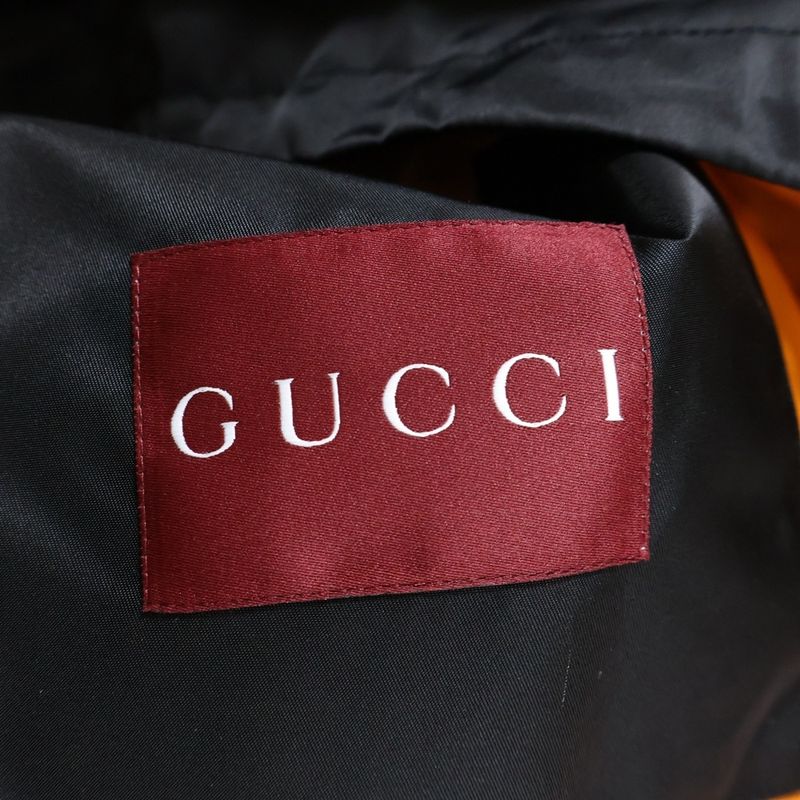 Gucci Nylon Twill Jacket with Logo Embroidery Black 804964 Zaq7f