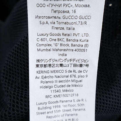 Gucci Nylon Twill Jacket with Logo Embroidery Black 804964 Zaq7f