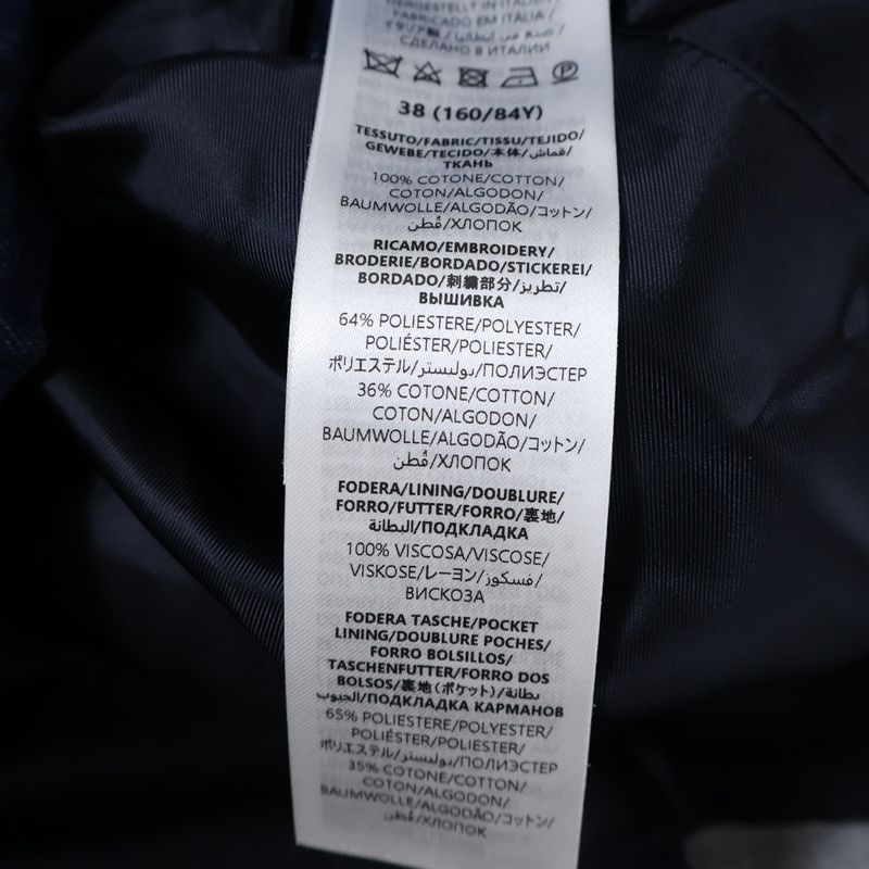 Gucci Denim Dress Embroidered Denim Dress Indigo Women 828556 Xddbr