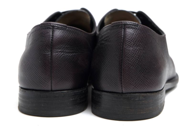 Prada Shoes Business Shoes Business Men Leather Genuine Black 49 Plain Toe