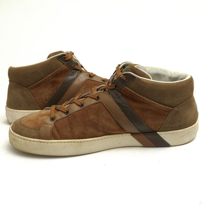 Louis Vuitton Shoes Sneakers Shoes High Cut Men Men's Suede Leather Genuine
