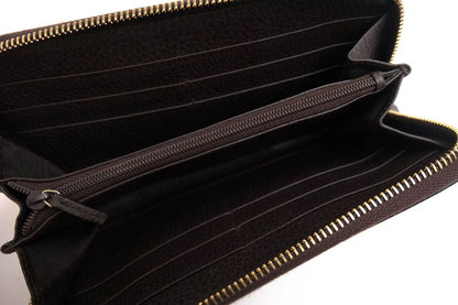 Gucci Long Wallet Men Leather Genuine Dark Brown 449347 Original Leather Dollar