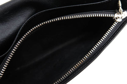 Louis Vuitton Long Wallet Men Leather Genuine Leather Black M32572 Portefeuille