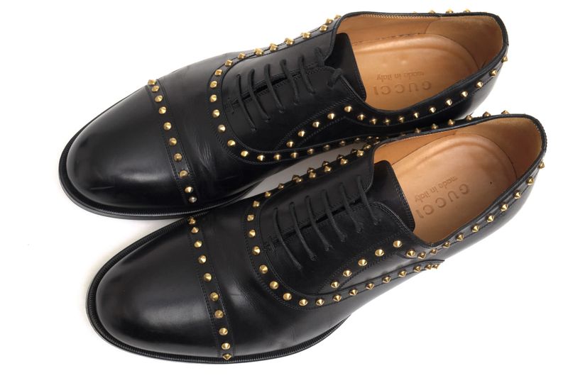 Gucci Shoes Business Shoes Business Men Leather Genuine Black 295623 Betis