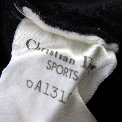 Christian Dior Vintage Knit Vest Sleeveless Sweater Wool V-Neck Pocket Logo