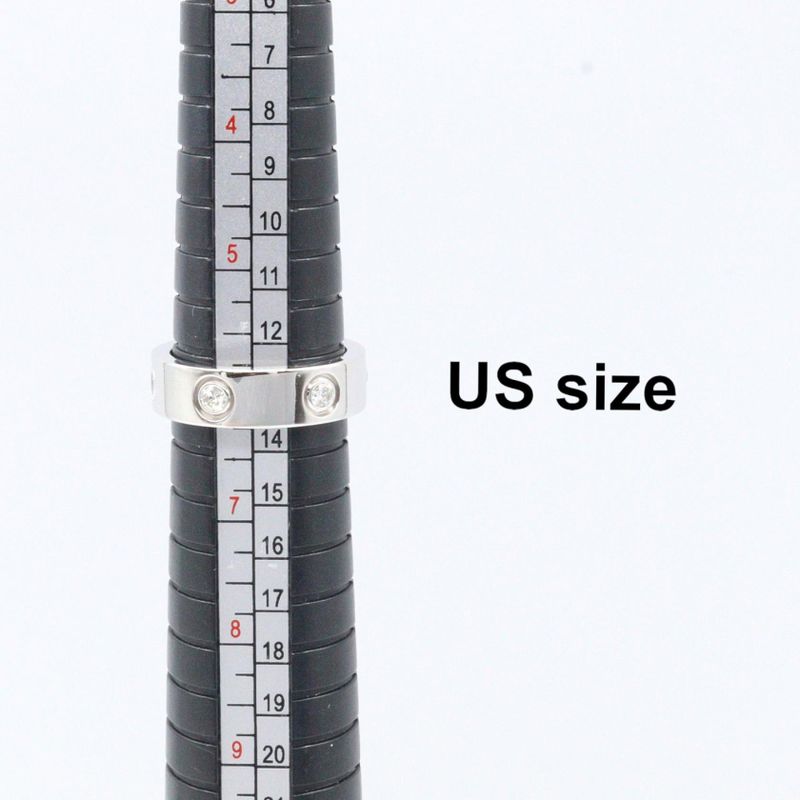 Cartier Ring - Love Ring 6pd B4032552 18k White Gold (white Gold) Diamond Love