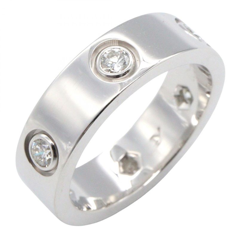 Cartier Ring - Love Ring 6pd B4032552 18k White Gold (white Gold) Diamond Love